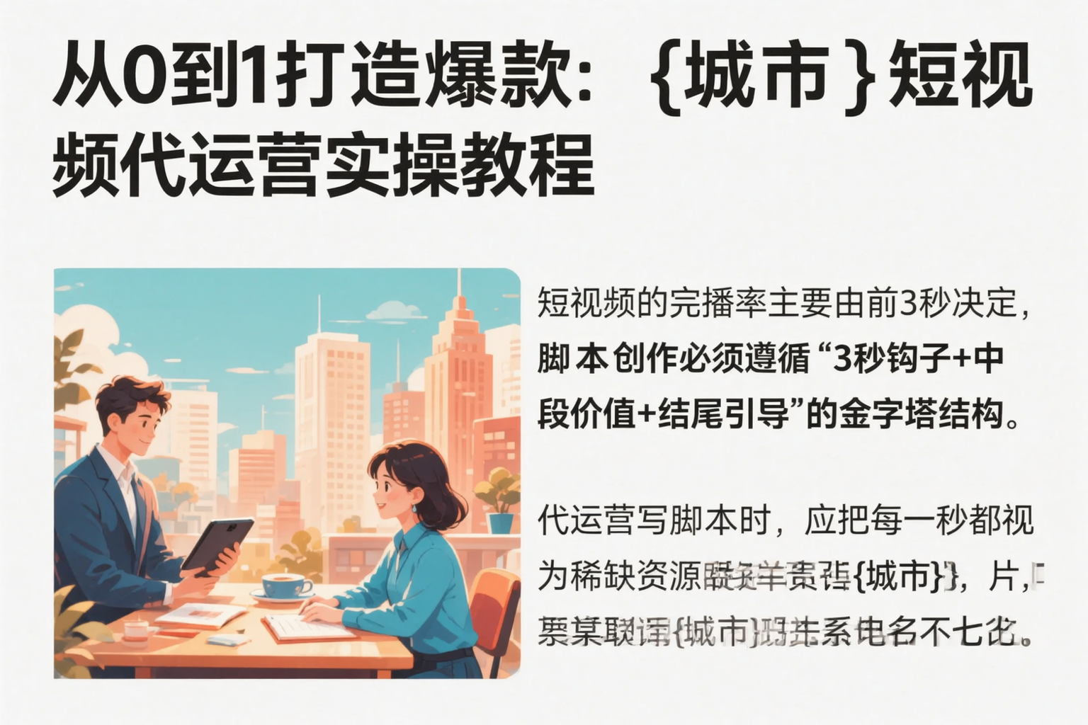 从0到1打造爆款:苏州短视频代运营实操教程