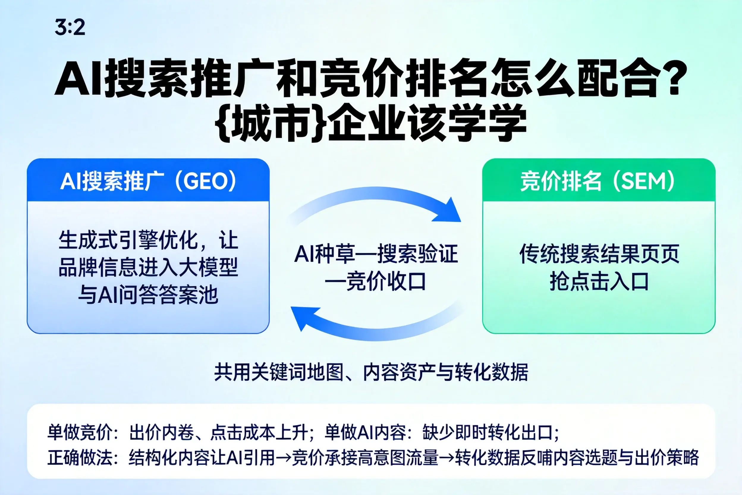 AI搜索推广和竞价排名怎么配合?苏州企业该学学
