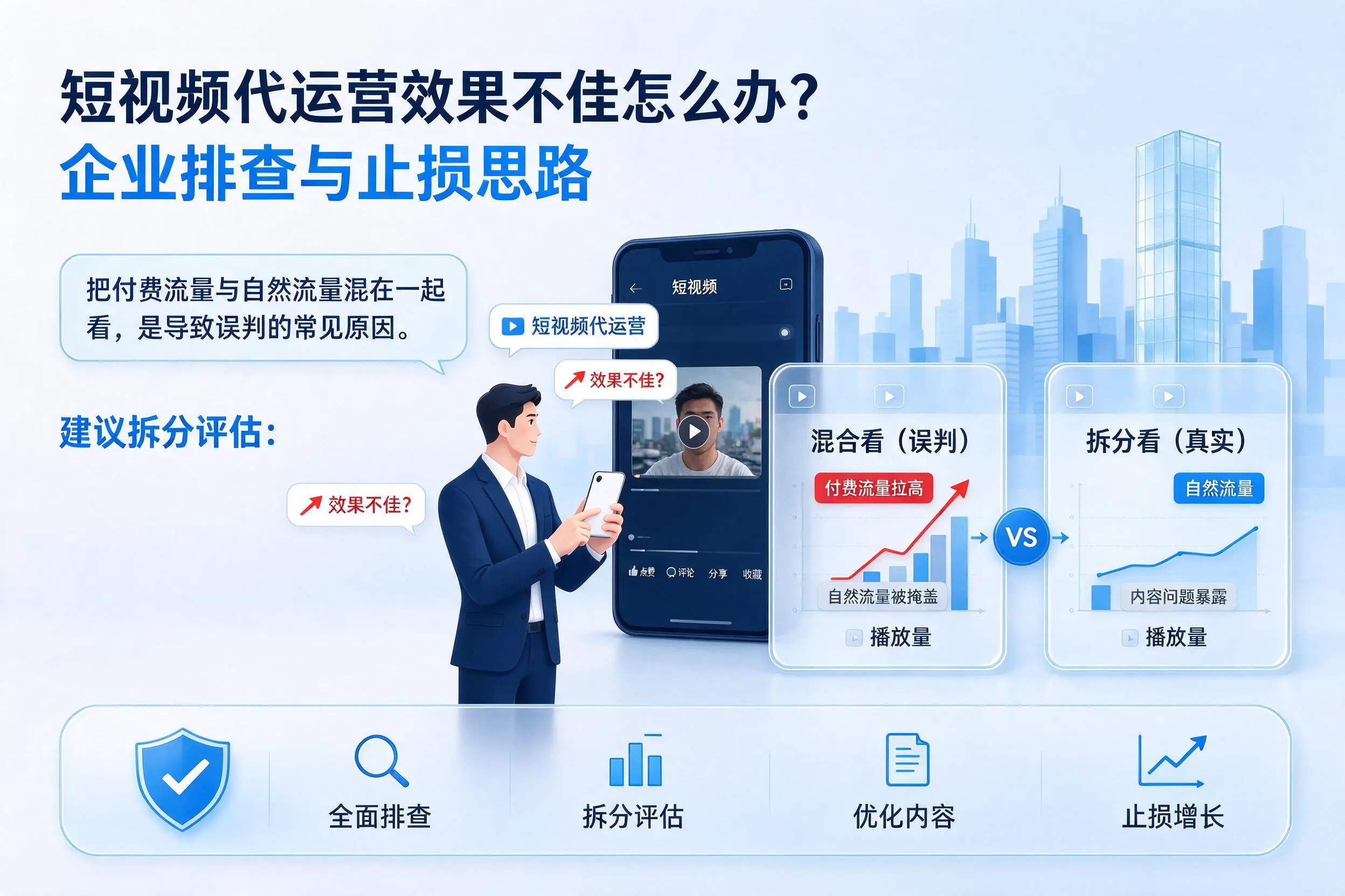 短视频代运营效果不佳怎么办?苏州企业排查与止损思路