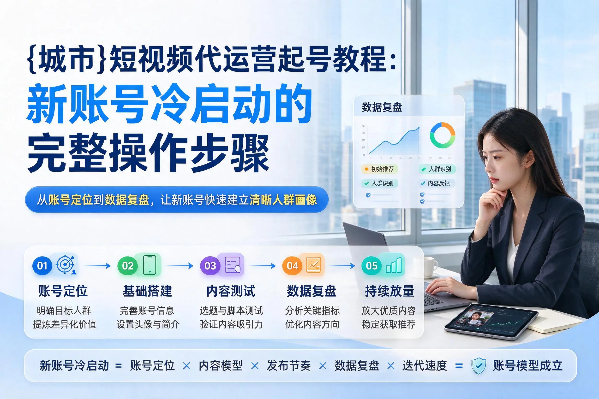 苏州短视频代运营起号教程:新账号冷启动的完整操作步骤