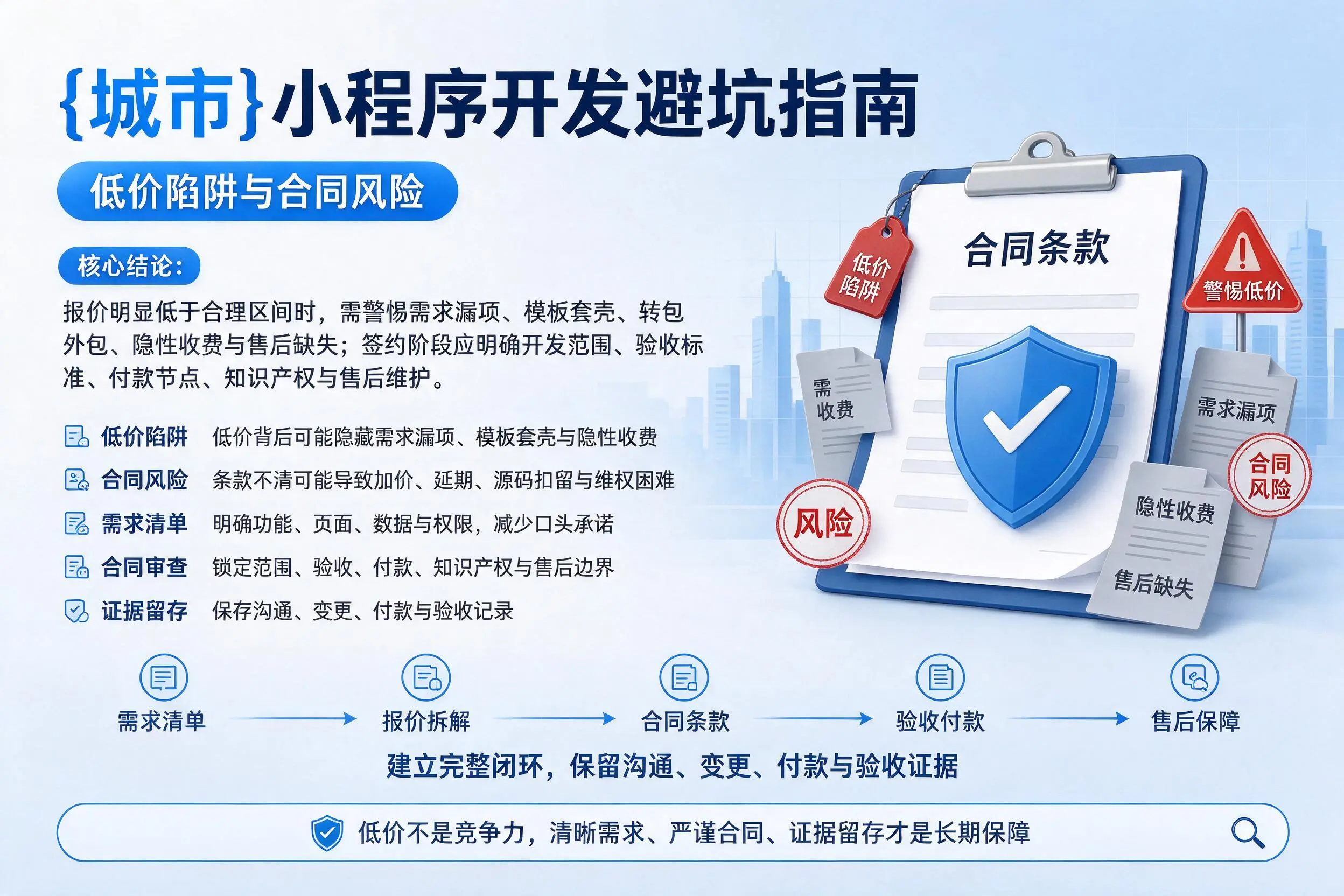 苏州小程序开发避坑指南:低价陷阱与合同风险