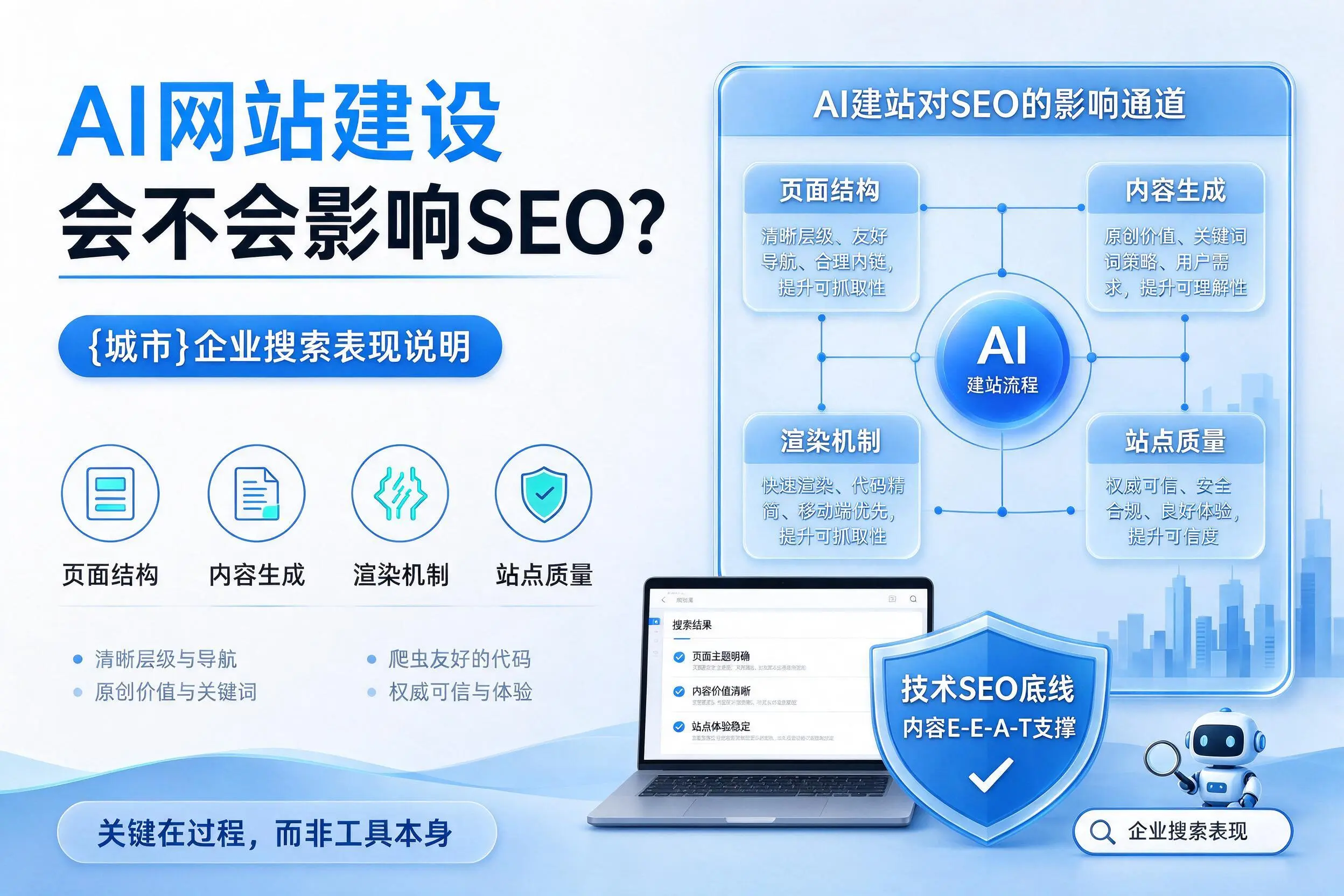 AI网站建设会不会影响SEO?苏州企业搜索表现说明