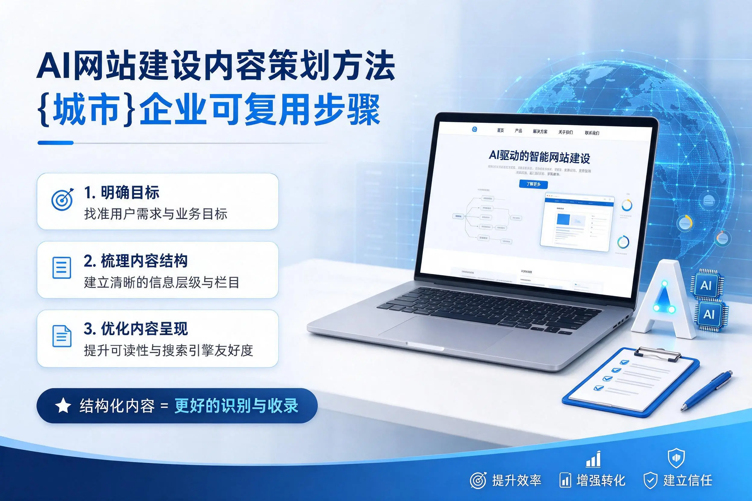 AI网站建设内容策划方法,苏州企业可复用步骤