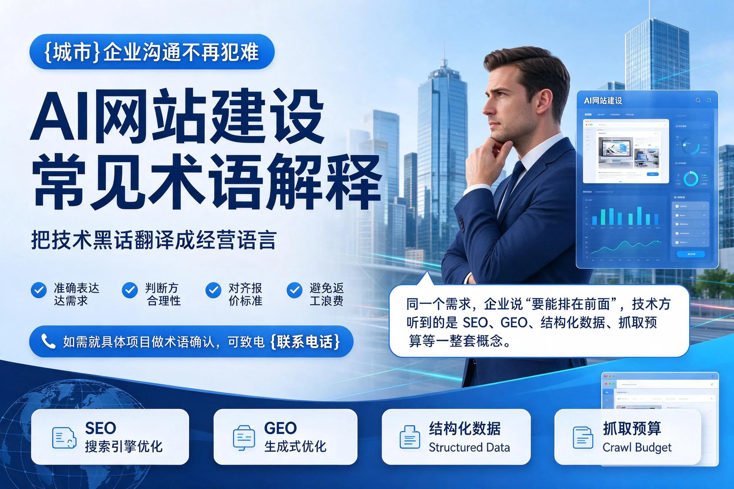AI网站建设常见术语解释,苏州企业沟通不再犯难