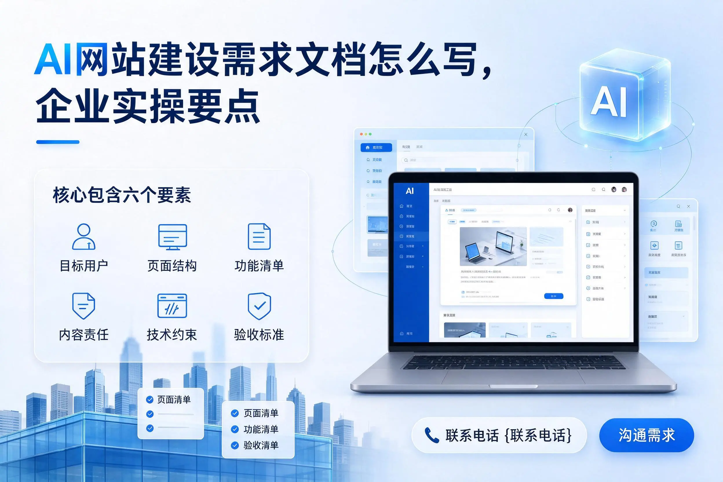 AI网站建设需求文档怎么写，苏州企业实操要点